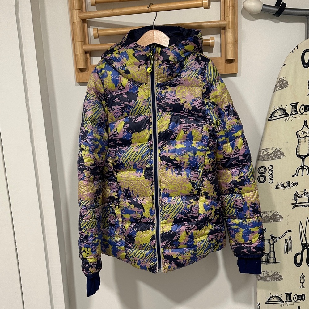 Ivivva Colorful Patterned Puffer Jacket